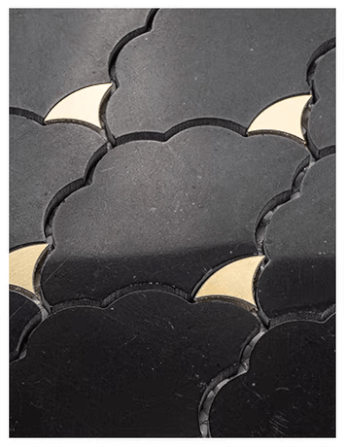 โมเสคหินอ่อน TIMELESS TILES รุ่น LUCKY CLOUD 23.7X29.8 ซม. สีดำ JET BLACK_2